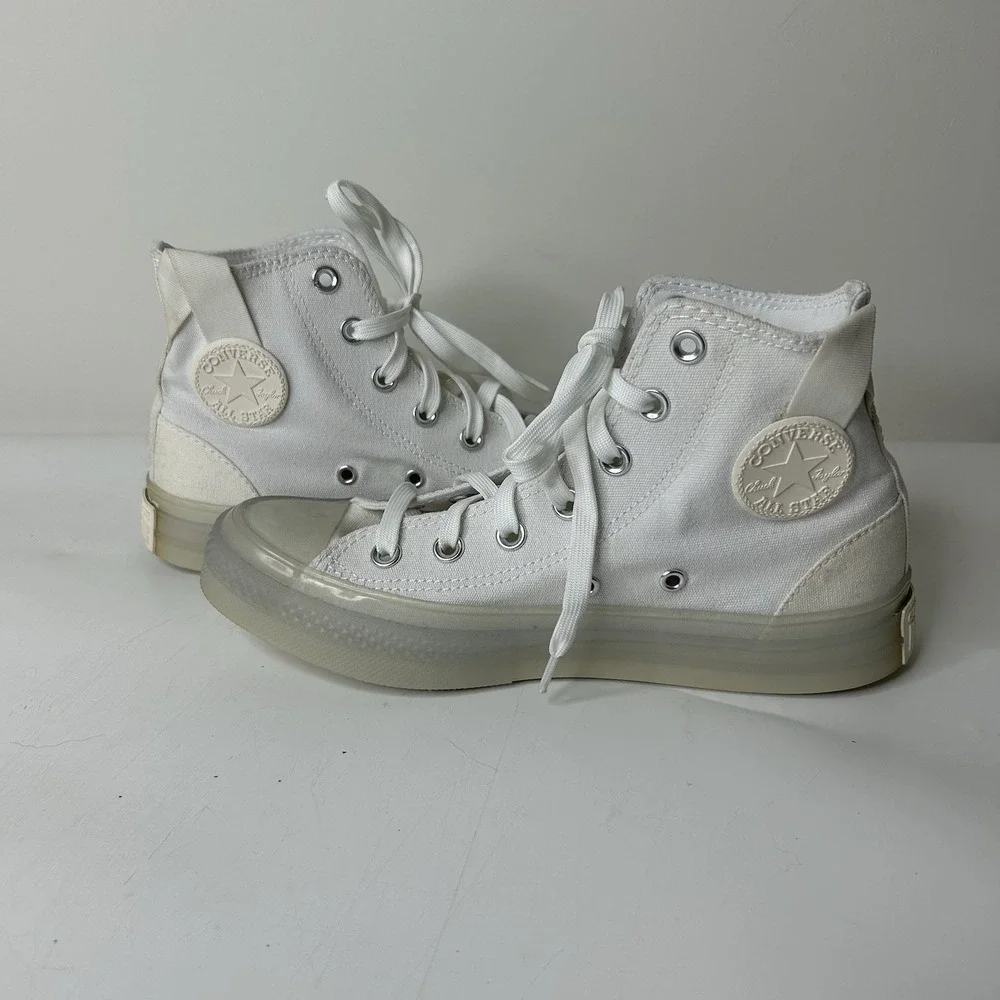 Converse Chuck Taylor All Star CX Stretch Womens 7.5 White High Top Sneakers